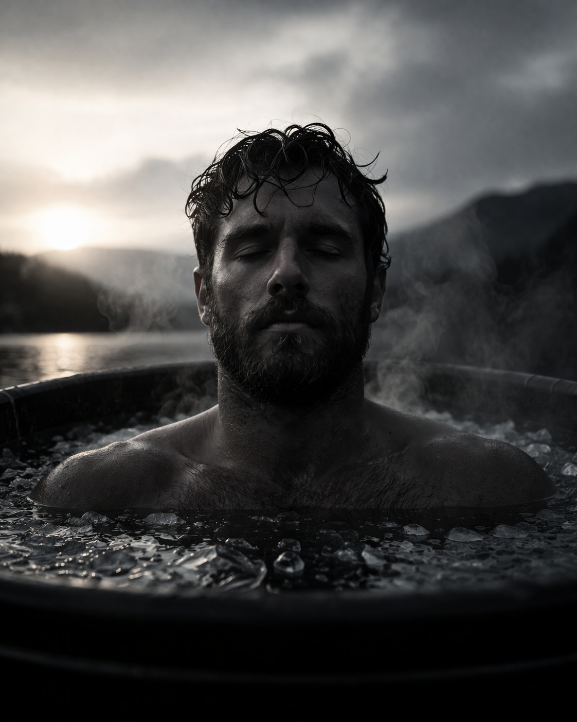 ThermaForge showing cold session tracking on Apple Watch and session history on iPhone